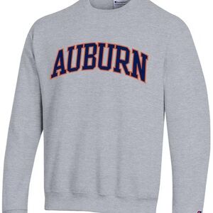 Champion Men's Gray Auburn Crewneck Sweater